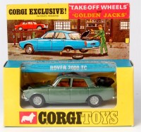 Lot 1671 - Corgi, 275 Rover 2000TC with Golden Jacks,...