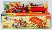 Lot 1681 - Corgi, Gift Set 9, Massey Ferguson 165 tractor...