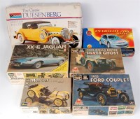 Lot 1513 - 6 assorted plastic motor vehicle kits, mixed...