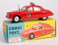 Lot 1734 - Corgi Toys, 213S Jaguar Fire Chief's car, red...