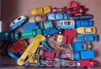 Lot 1902 - 30 + mixed play worn Dinky toy, Corgi, Spot-on,...