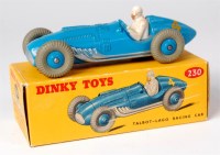 Lot 1914 - Dinky, 230 Talbot-Lago racing car, blue, RN4,...