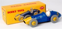 Lot 1916 - Dinky, 234 Ferrari racing car, blue, yellow...