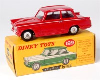 Lot 1926 - Dinky, 189 Triumph Herald saloon, rare issue,...
