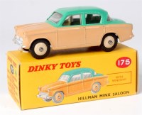 Lot 1927 - Dinky, 175 Hillman Minx saloon, two-tone,...