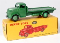 Lot 1937 - Dinky, 422 Fordson Thames flat truck, dark...