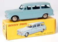 Lot 1986 - Dinky France, 24F Familiale 403 Peugeot U5,...