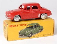 Lot 1987 - Dinky France, 24E Renault Dauphine, brick red,...