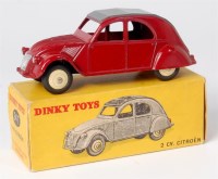Lot 1988 - Dinky France, 24T 2CV Citroen, maroon body,...