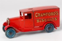 Lot 1991 - Dinky, pre-war 28L delivery van 'CRAWFORDS'...