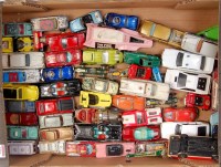 Lot 2001 - Large tray containing 50+ mixed Dinky, Corgi...