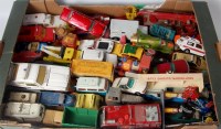 Lot 2002 - Large tray of mixed playworn diecasts by Dinky,...