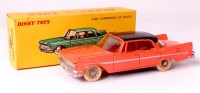 Lot 2025 - French Dinky Toys, 545 DeSoto Diplomat, salmon...