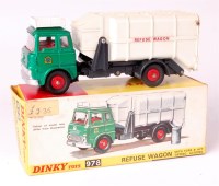 Lot 2038 - Dinky Toys, 978 refuse wagon, green metallic...