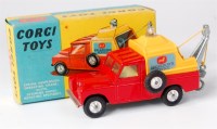 Lot 1695 - Corgi, 477 Land Rover breakdown truck, red,...