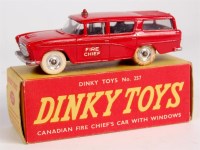 Lot 2061 - Dinky Toys, 257 Canadian fire chief's car, red...