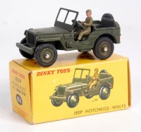Lot 2066 - French Dinky Toys, 816 Hotchkiss Willy's Jeep,...
