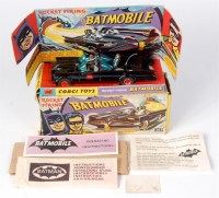 Lot 1708 - Corgi Toys, 267 Batmobile, gloss black body...