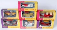 Lot 2304 - Matchbox models of yesteryear pink/yellow and...