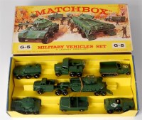 Lot 2321 - Matchbox, gift set G-5 1-75 series military...