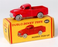 Lot 1923 - Dublo Dinky, 065 Morris pick-up, red, grey...