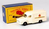 Lot 2355 - Matchbox, 1-75 series No.14 Lomas ambulance,...
