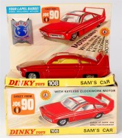 Lot 1954 - Dinky, 108 Sam's Car, metallic red body,...