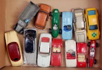Lot 2068 - 13 mixed playworn Corgi, Dinky, Politoys and...
