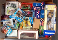 Lot 2553 - 80+ mixed boxed modern issue diecasts, 4 boxes...