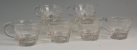 Lot 373 - A set of six Regency punch glasses, each slice...