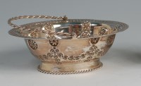 Lot 386 - A late Victorian silver and embossed pedestal...