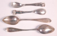 Lot 395 - A set of six George IV Irish silver ice cream...