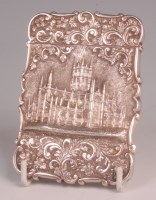 Lot 403 - An early Victorian silver card case by...