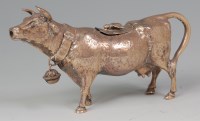 Lot 415 - A continental silver cow creamer, probably...