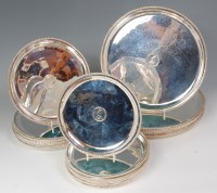 Lot 420 - A ten place table setting of Indian sterling...