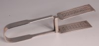 Lot 438 - A pair of George IV silver asparagus tongs, in...