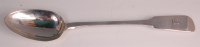 Lot 439 - An early Victorian Irish silver stuffing spoon,...