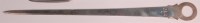 Lot 444 - A George III Irish silver meat skewer, having...