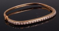 Lot 474 - A ladies 14ct yellow gold and diamond set...