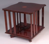 Lot 551 - An Edwardian mahogany and inlaid miniature...