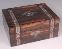 Lot 556 - A mid-Victorian coromandel fitted needlework...