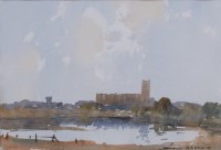 Lot 683 - Edward Wesson (1910-1983) - Blytheburgh Church?...
