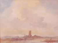 Lot 721 - John Taunton - Blakeney Marshes, watercolour,...