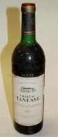 Lot 420 - Chateau Tanesse, 1981, Cotes de Bordeaux, one...