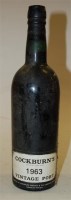 Lot 572 - Cockburn's Vintage Port, 1963, eight bottles...