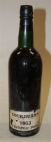Lot 574 - Cockburn's Vintage Port, 1963, six bottles...