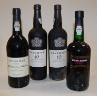 Lot 584 - Taylor's 10 Year Old Tawny Port, two bottles;...