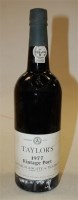 Lot 556 - Taylor's Vintage Port, 1977, six bottles