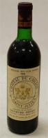 Lot 461 - Chateau du Caillou, Saint-Julien, 1970, nine...