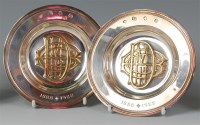 Lot 800 - *A pair of silver Armada dishes, each with...